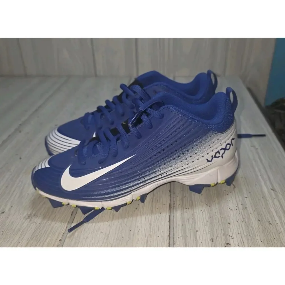 Nike Vapor Keystone 2 Cleats Blue White Baseball Shoes Size 2 Youth Athletic New